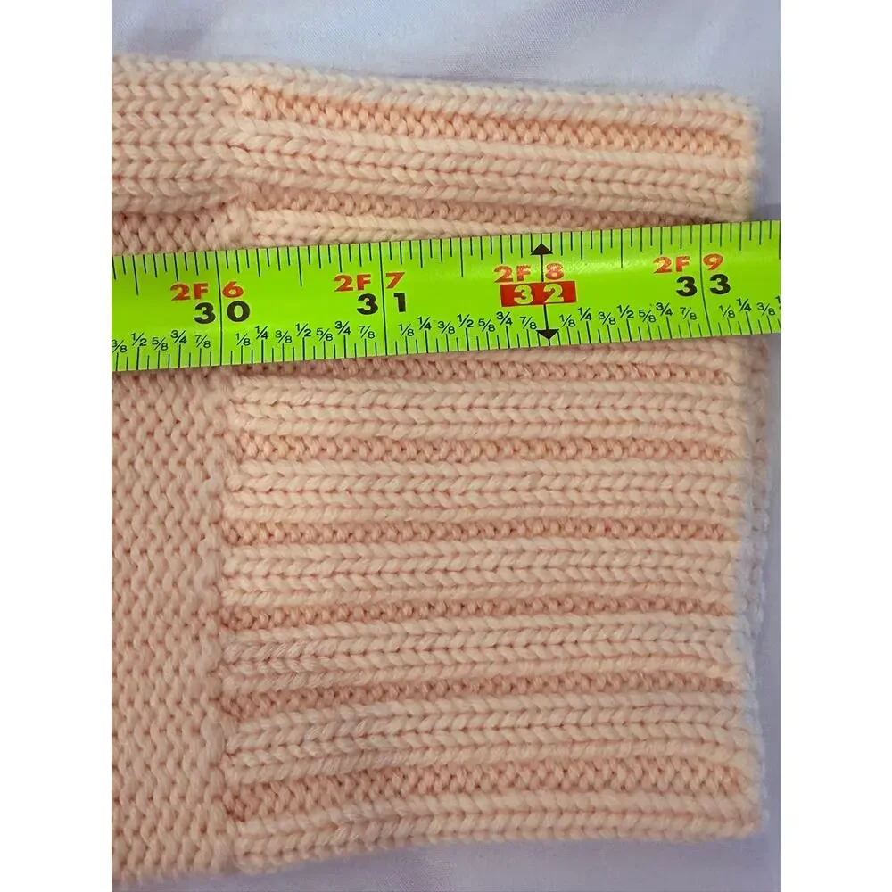 Banana Republic XL 100% Wool Cardigan Sweater Cream Cable Knit Button Pockets